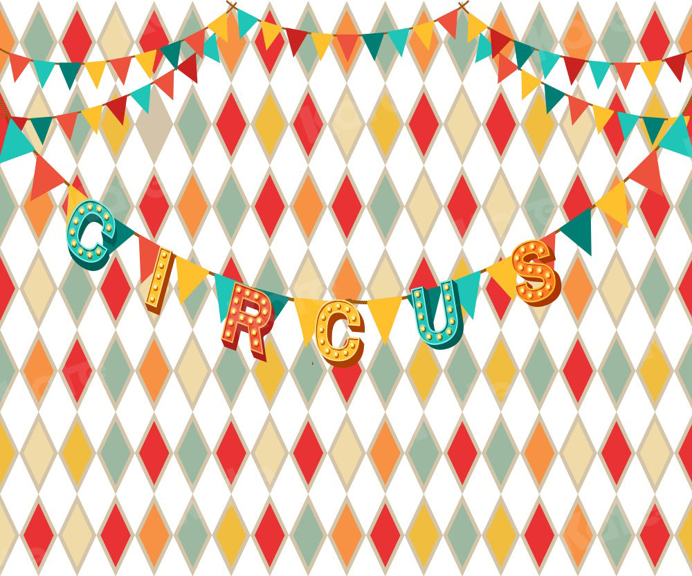 Kate Circus Diamond Pattern Backdrop for Photography - Kate Backdrop AU