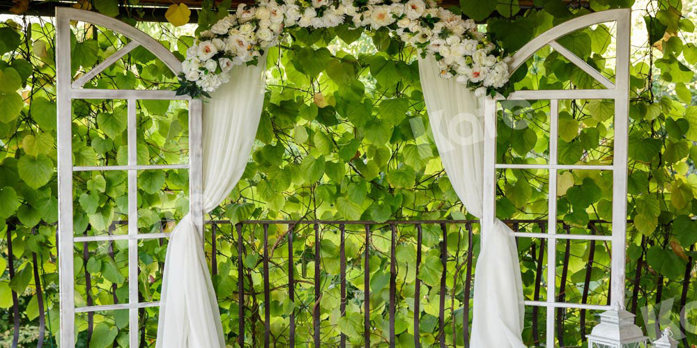Kate Leafy Spring Garden Backdrop Weddig Designed by Emetselch - Kate Backdrop AU