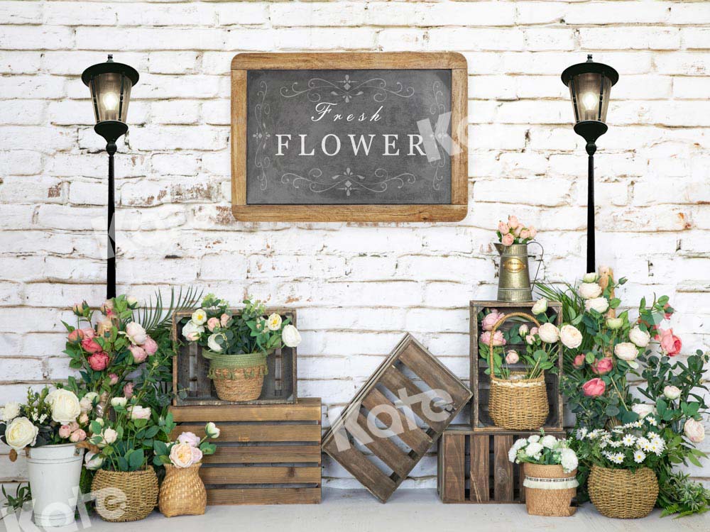 Kate Spring Backdrop Backyard Garden Flower Designed by Emetselch - Kate Backdrop AU