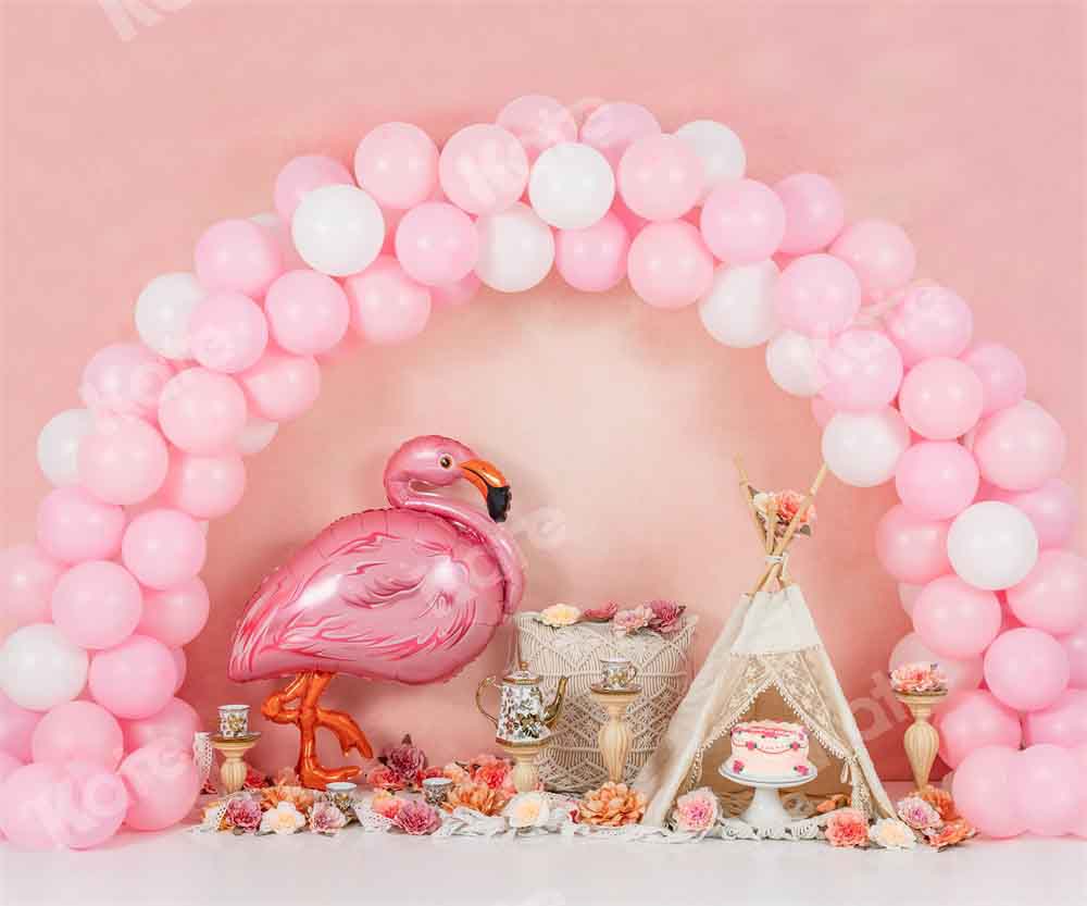Kate Birthday Rainbow Arch Backdrop Afternoon Tea Designed by Emetselch - Kate Backdrop AU