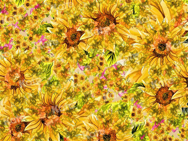 Kate Summer Sunflower Bushes Backdrop for Photography - Kate Backdrop AU