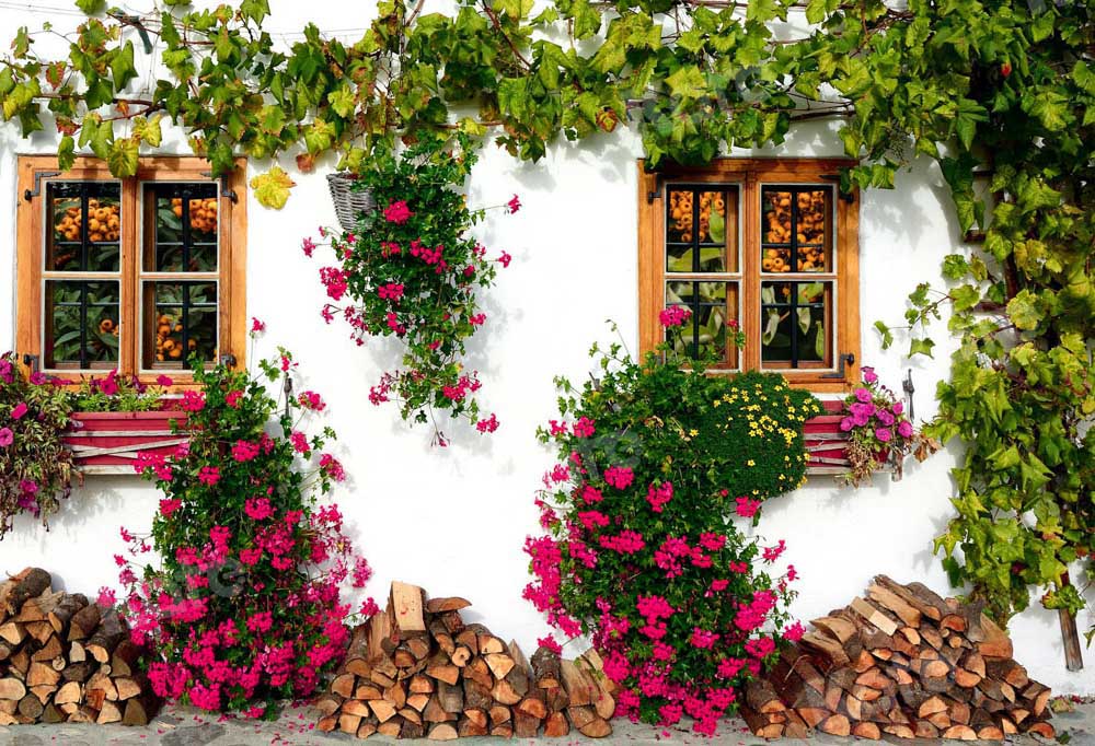 Kate Flower Window Loquat Backdrop Tree Vine Designed by Chain Photography - Kate Backdrop AU