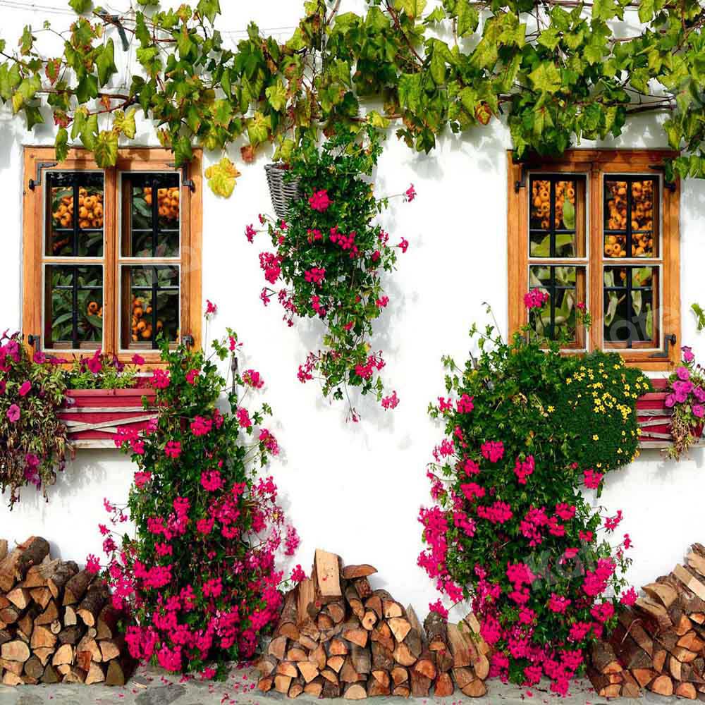 Kate Flower Window Loquat Backdrop Tree Vine Designed by Chain Photography - Kate Backdrop AU