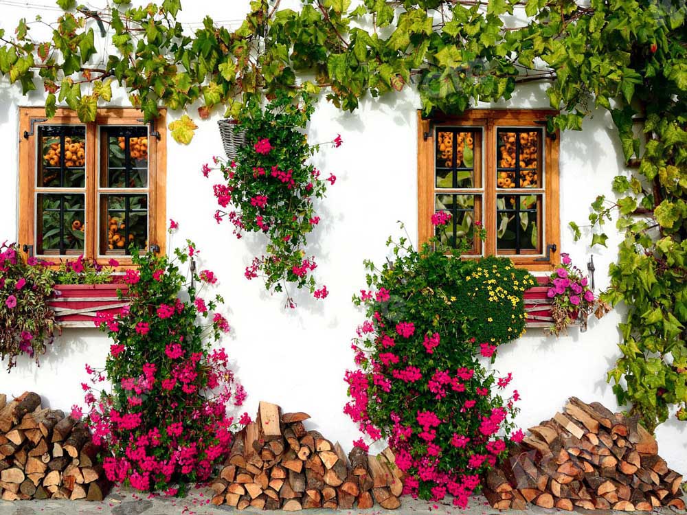 Kate Flower Window Loquat Backdrop Tree Vine Designed by Chain Photography - Kate Backdrop AU