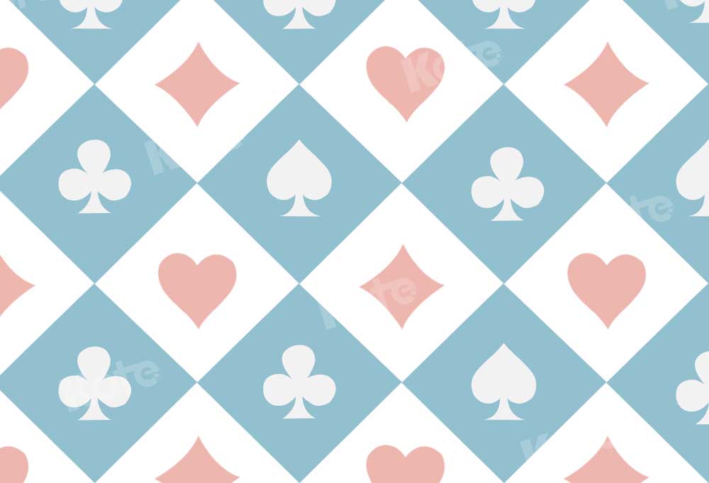 Kate Child Playing Cards Backdrop Designed by Chain Photography - Kate Backdrop AU