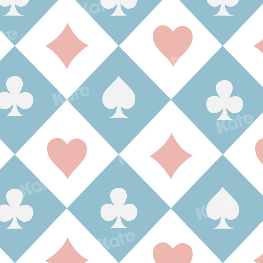 Kate Child Playing Cards Backdrop Designed by Chain Photography - Kate Backdrop AU