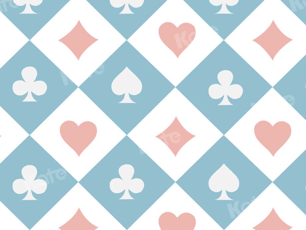 Kate Child Playing Cards Backdrop Designed by Chain Photography - Kate Backdrop AU