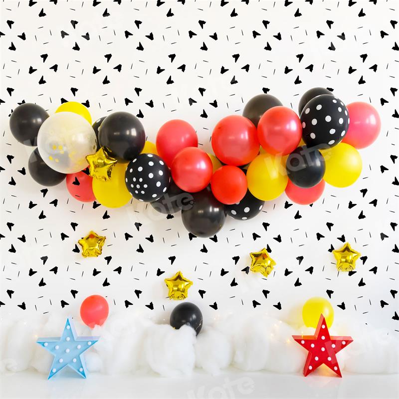 Kate Balloons Cake Smash Backdrop Designed by Uta Mueller Photography - Kate Backdrop AU
