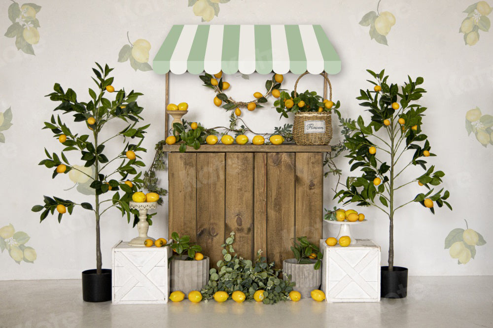 Kate Summer Backdrop Lemon Tree Store Lemonade for Photography - Kate Backdrop AU