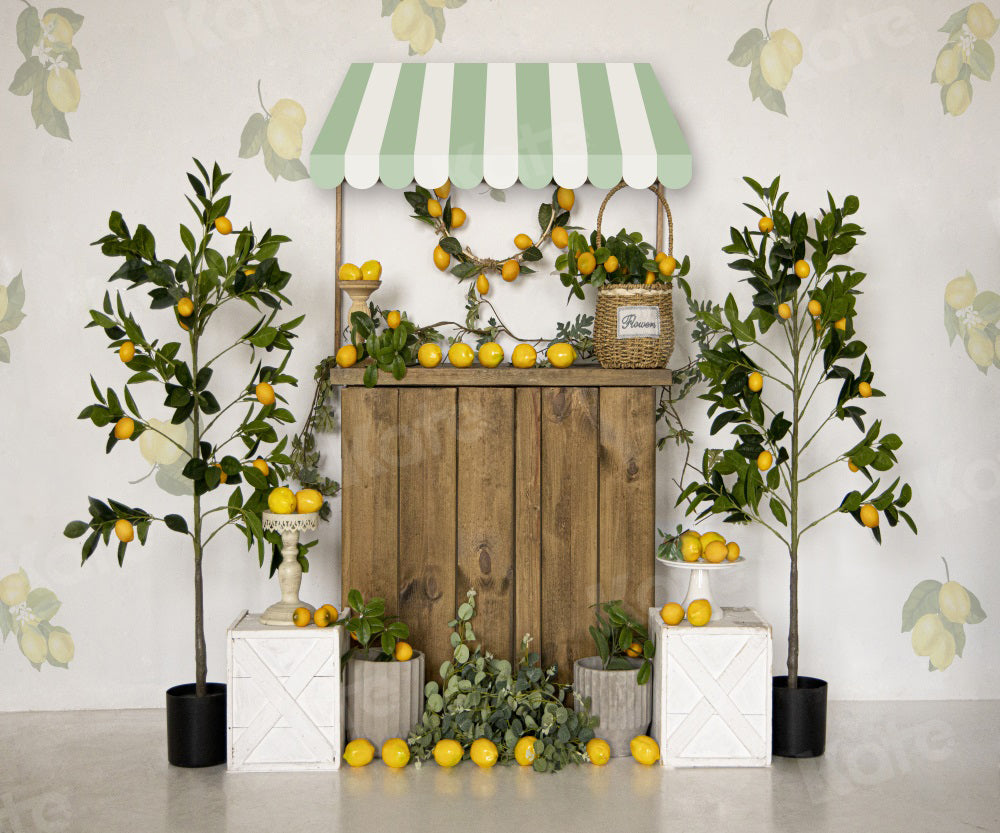 Kate Summer Backdrop Lemon Tree Store Lemonade for Photography - Kate Backdrop AU