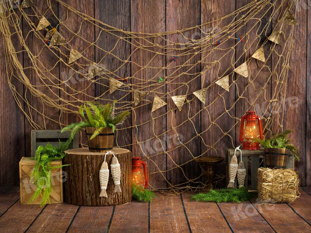 Kate Wood Fishing Net Backdrop Designed by Emetselch - Kate Backdrop AU