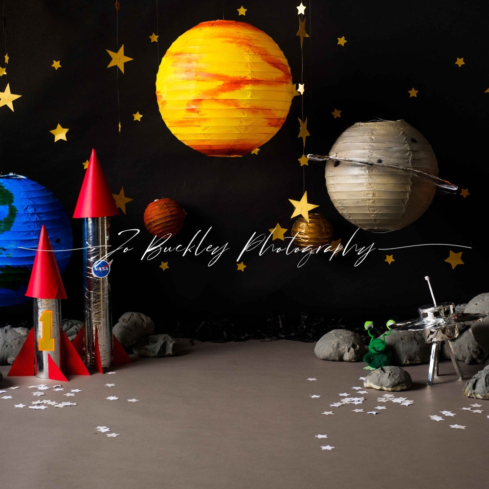 Kate Space Backdrop Cake Smash Boy for Photography Designed by Jo Buckley Photography - Kate Backdrop AU