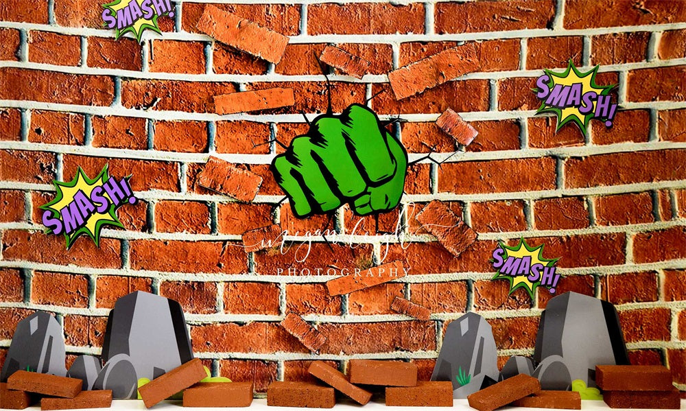 Kate Brick Smash Backdrop for Photography Designed by Megan Leigh Photography - Kate Backdrop AU