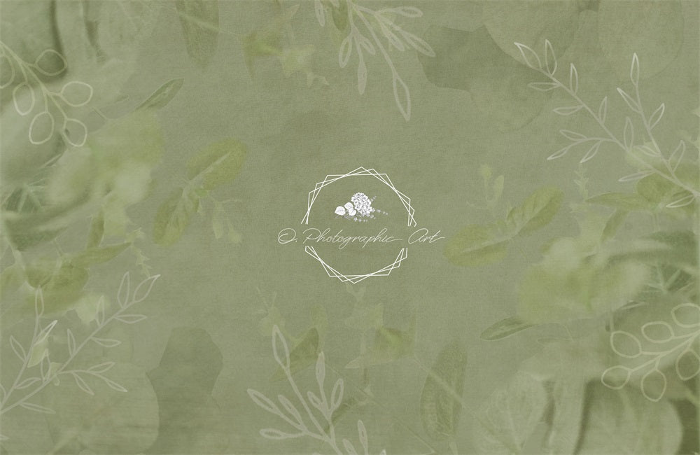 Kate Eucalyptus Backdrop Green Texture for Photography Designed by Jenna Onyia - Kate Backdrop AU