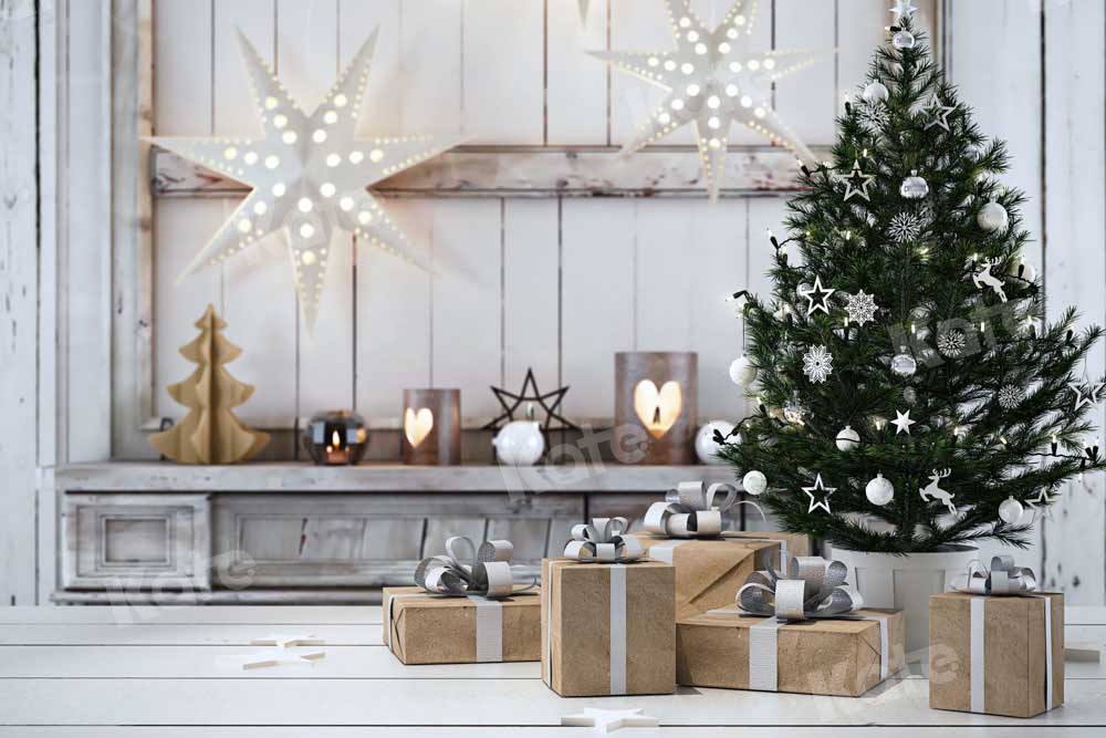 Kate Christmas Tree Backdrop Cabinet Gift Box Designed by Chain Photography - Kate Backdrop AU