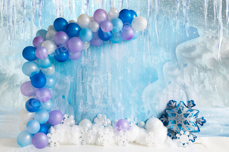 Kate Ice World Backdrop Hidden Castle Cake Smash for Photography - Kate Backdrop AU