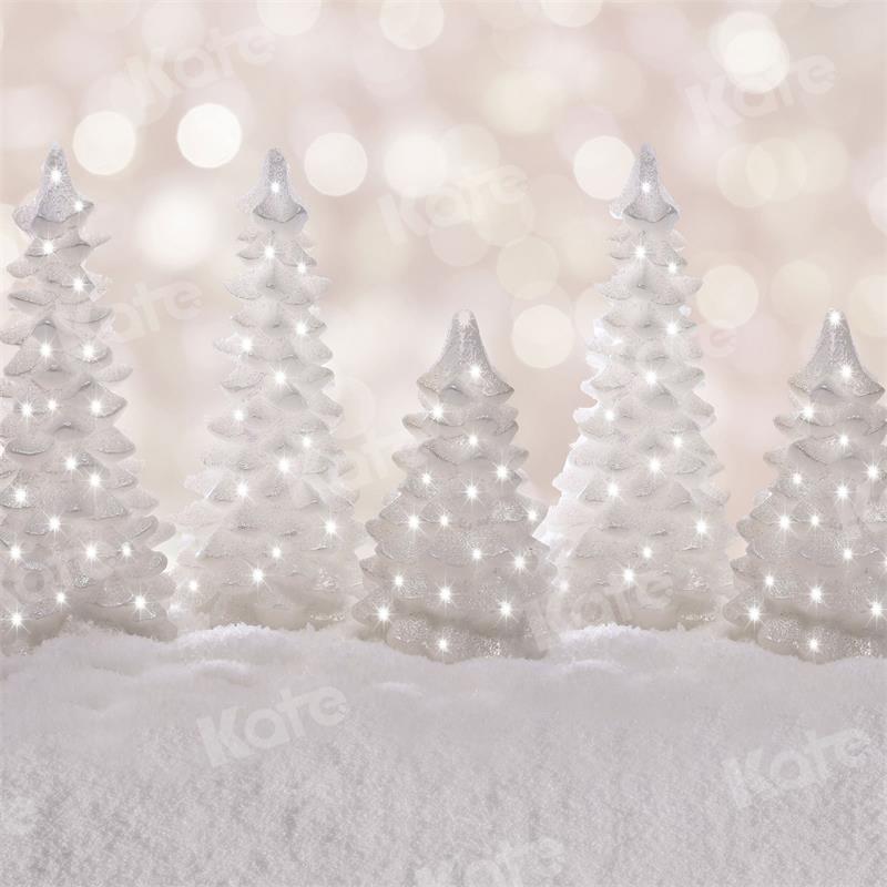 Kate Christmas Backdrop Tree Snow White World for Photography - Kate Backdrop AU
