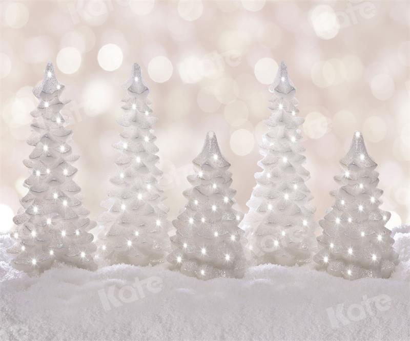Kate Christmas Backdrop Tree Snow White World for Photography - Kate Backdrop AU