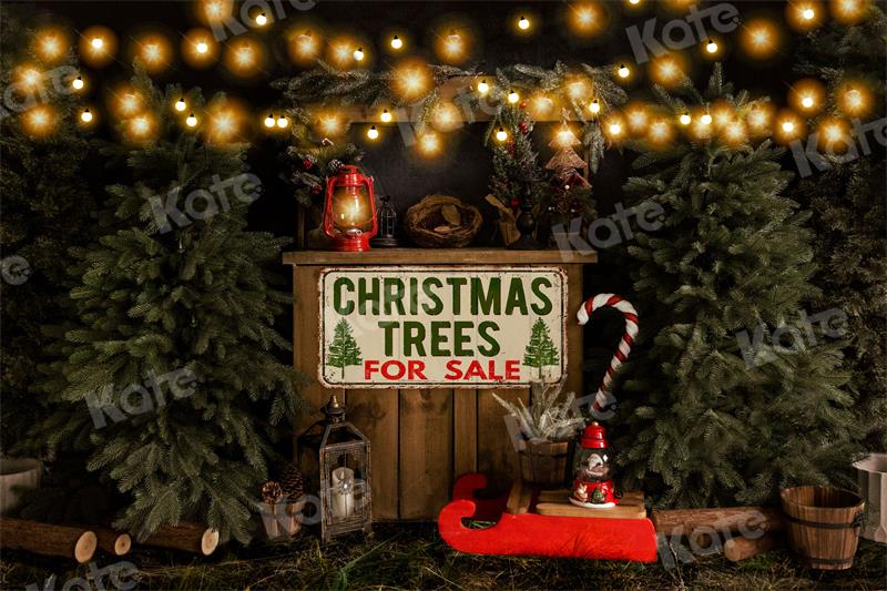 Kate Christmas Tree Backdrop Sale Small Lights Designed by Uta Mueller Photography - Kate Backdrop AU
