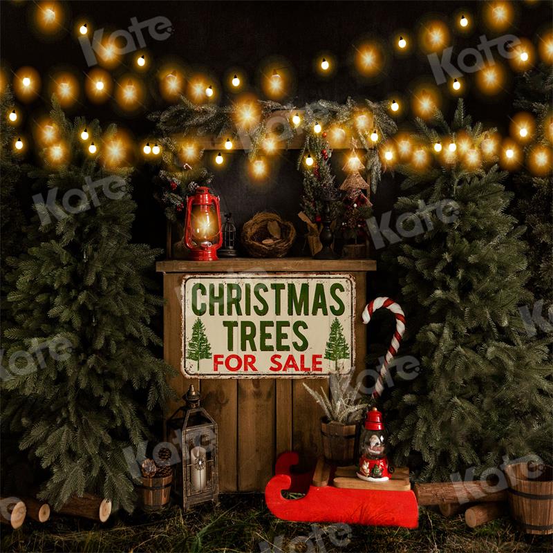 Kate Christmas Tree Backdrop Sale Small Lights Designed by Uta Mueller Photography - Kate Backdrop AU