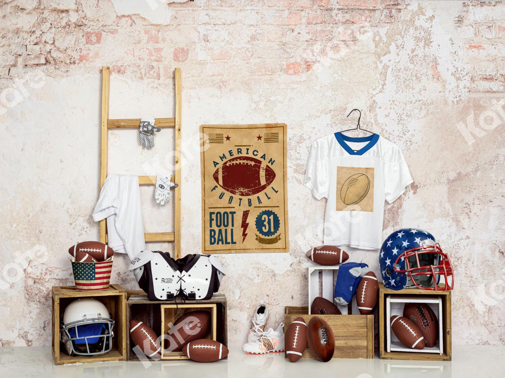Kate Rugby Boy Backdrop Football Jersey Designed by Uta Mueller Photography - Kate Backdrop AU