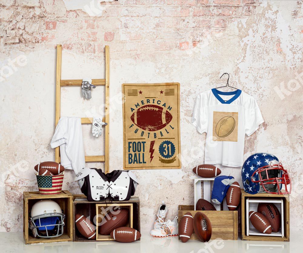 Kate Rugby Boy Backdrop Football Jersey Designed by Uta Mueller Photography - Kate Backdrop AU