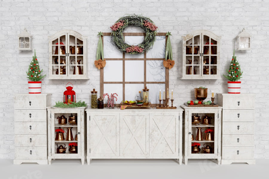 Kate Christmas Backdrop Indoor Cupboard for Photography - Kate Backdrop AU