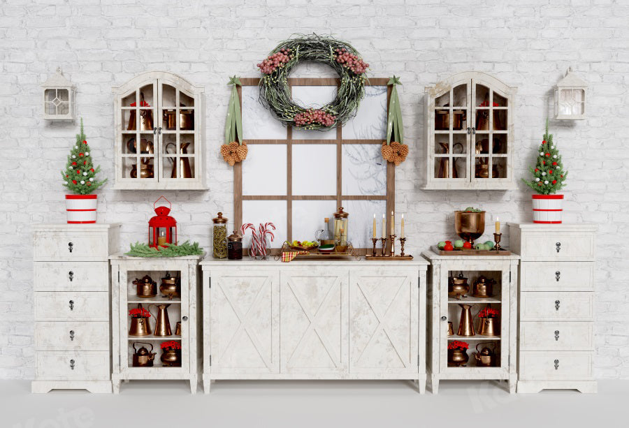 Kate Christmas Backdrop Indoor Cupboard for Photography - Kate Backdrop AU
