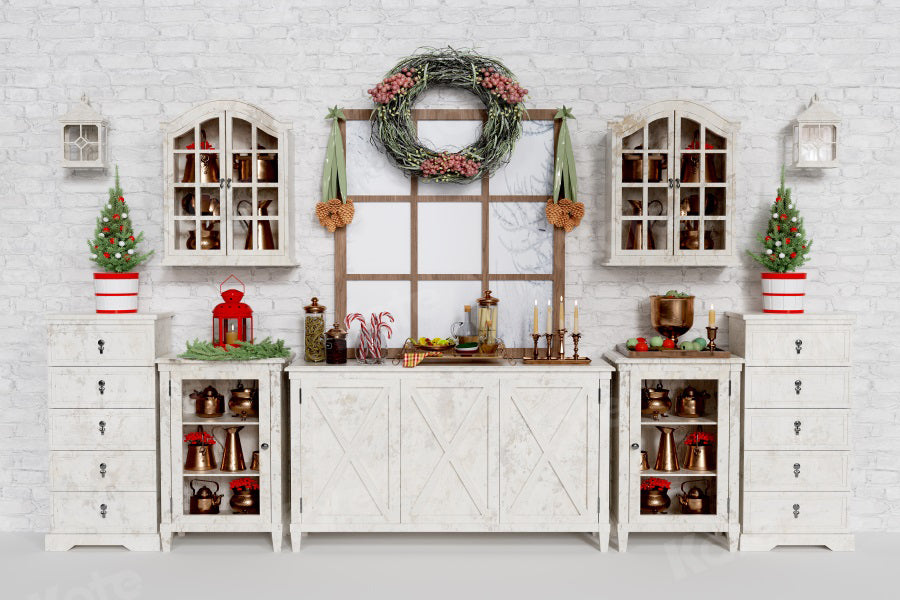 Kate Christmas Backdrop Indoor Cupboard for Photography - Kate Backdrop AU