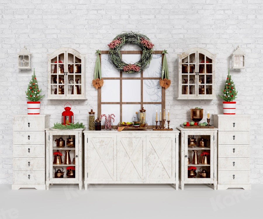 Kate Christmas Backdrop Indoor Cupboard for Photography - Kate Backdrop AU