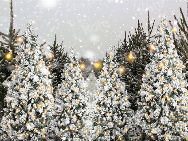 Kate Winter Snow Forest Backdrop for Photography - Kate Backdrop AU