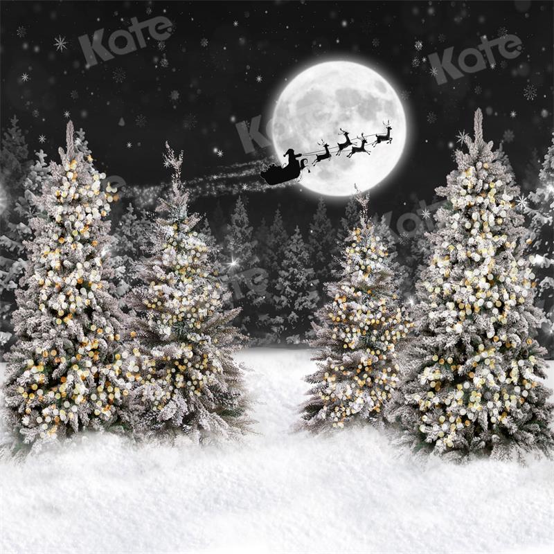 Kate Snow Christmas Backdrop Moon Tree for Photography - Kate Backdrop AU
