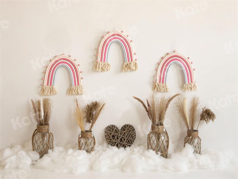 Kate Autumn Backdrop Boho Rainbow Birthday for Photography - Kate Backdrop AU
