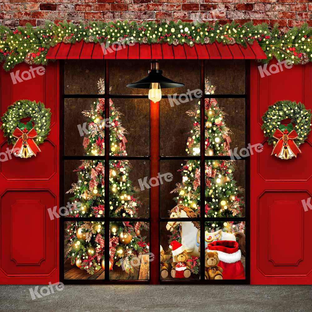 Kate Christmas Backdrop Shop Window Trojan Designed by Chain Photography - Kate Backdrop AU