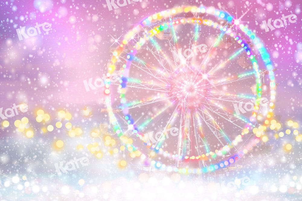Kate Ferris Wheel Backdrop Pink Dream Bokeh Designed by GQ - Kate Backdrop AU
