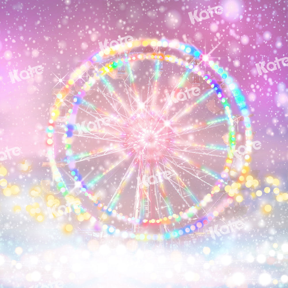 Kate Ferris Wheel Backdrop Pink Dream Bokeh Designed by GQ - Kate Backdrop AU
