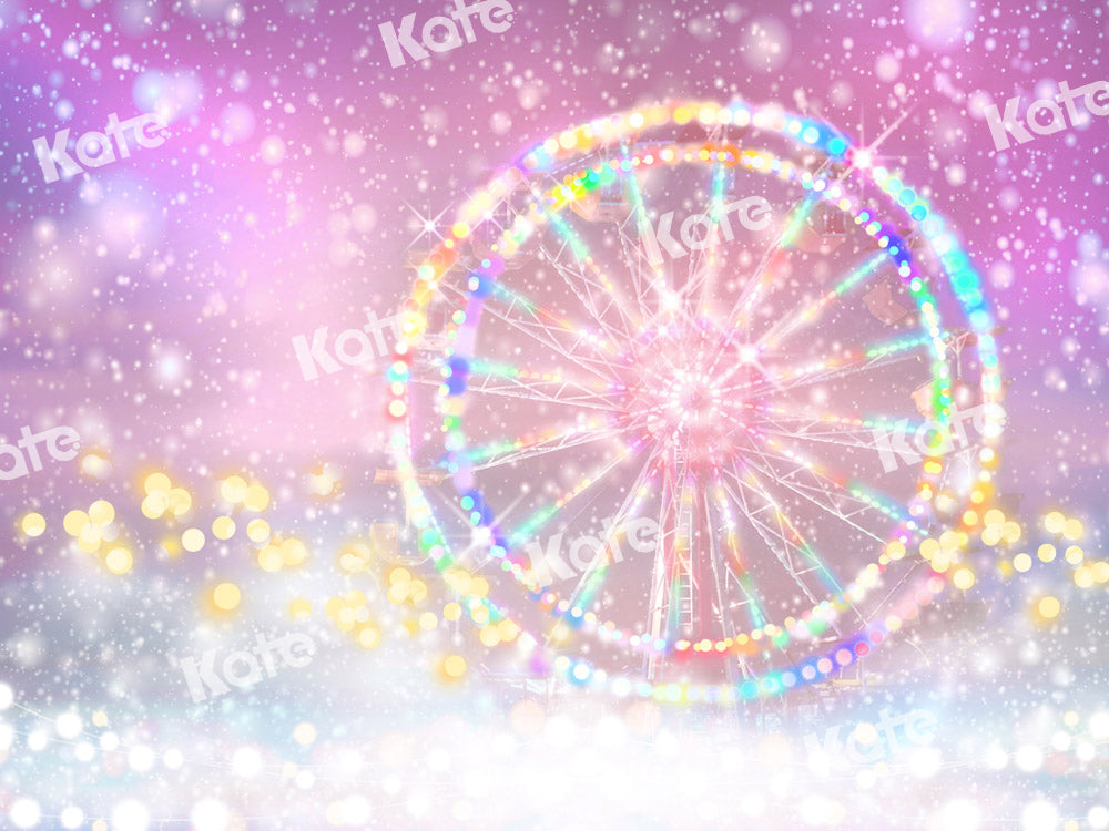 Kate Ferris Wheel Backdrop Pink Dream Bokeh Designed by GQ - Kate Backdrop AU