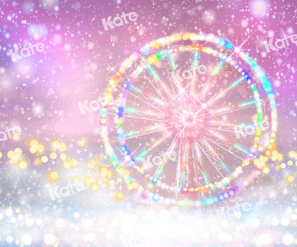 Kate Ferris Wheel Backdrop Pink Dream Bokeh Designed by GQ - Kate Backdrop AU