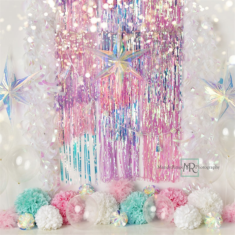 Kate Iridescent Rainbow Sparkle Backdrop Designed by Mandy Ringe Photography - Kate Backdrop AU