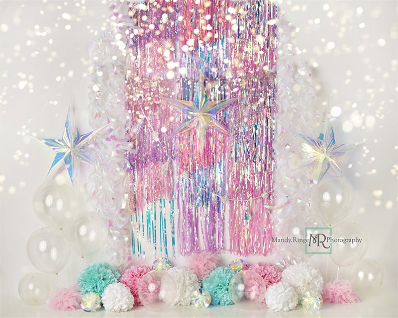 Kate Iridescent Rainbow Sparkle Backdrop Designed by Mandy Ringe Photography - Kate Backdrop AU