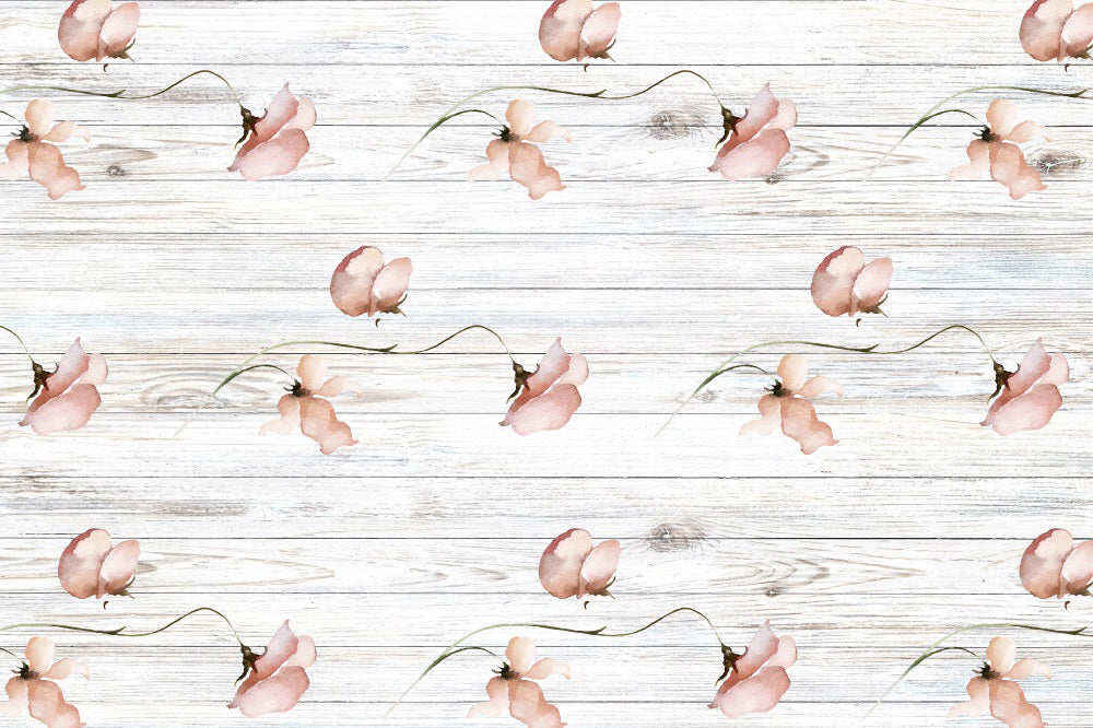 Kate Flowers Wood Backdrop for Photography - Kate Backdrop AU