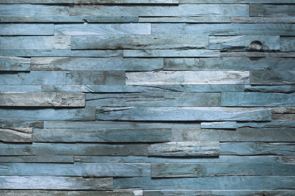 Kate Blue Vintage Plank Backdrop Old for Photography - Kate Backdrop AU