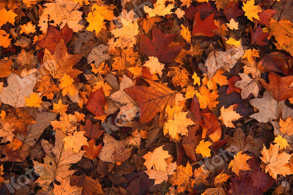 Kate Autumn Leaves Backdrop Abstract Retro Designed by Chain Photography - Kate Backdrop AU