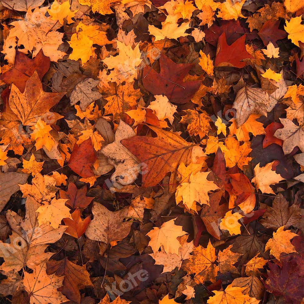 Kate Autumn Leaves Backdrop Abstract Retro Designed by Chain Photography - Kate Backdrop AU