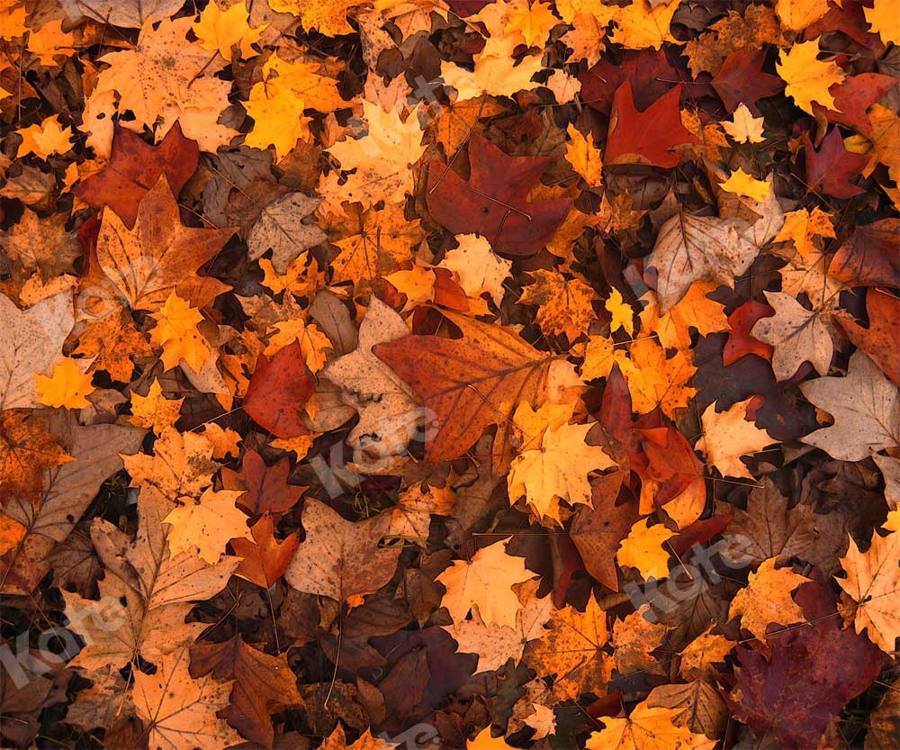 Kate Autumn Leaves Backdrop Abstract Retro Designed by Chain Photography - Kate Backdrop AU