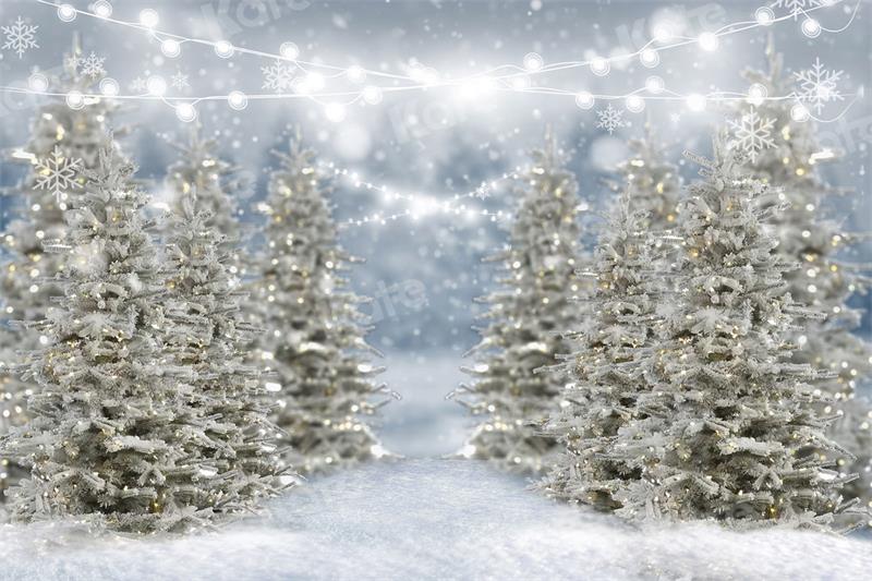 Kate Snow Christmas Backdrop Forest Bokeh for Photography - Kate Backdrop AU