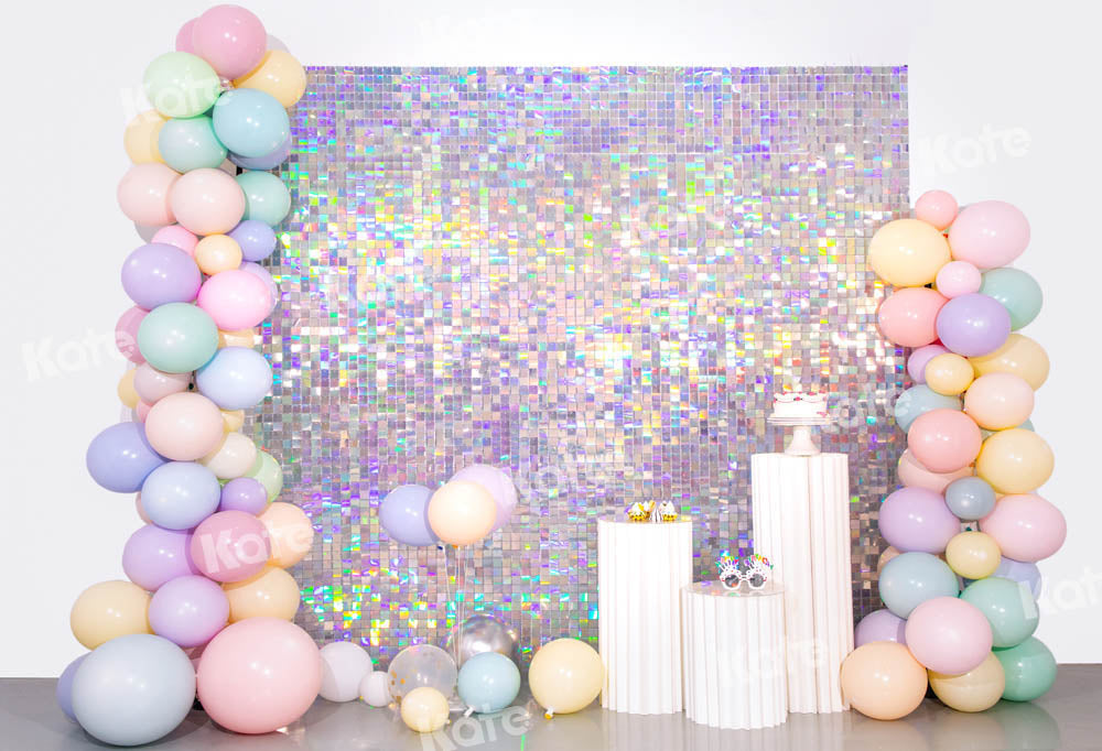 Kate Dream Color Balloon Backdrop Party Cake Smash Purple Designed by Emetselch - Kate Backdrop AU