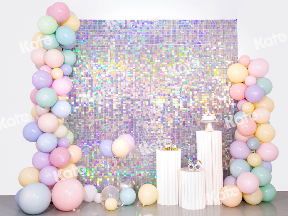 Kate Dream Color Balloon Backdrop Party Cake Smash Purple Designed by Emetselch - Kate Backdrop AU