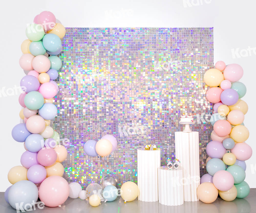 Kate Dream Color Balloon Backdrop Party Cake Smash Purple Designed by Emetselch - Kate Backdrop AU
