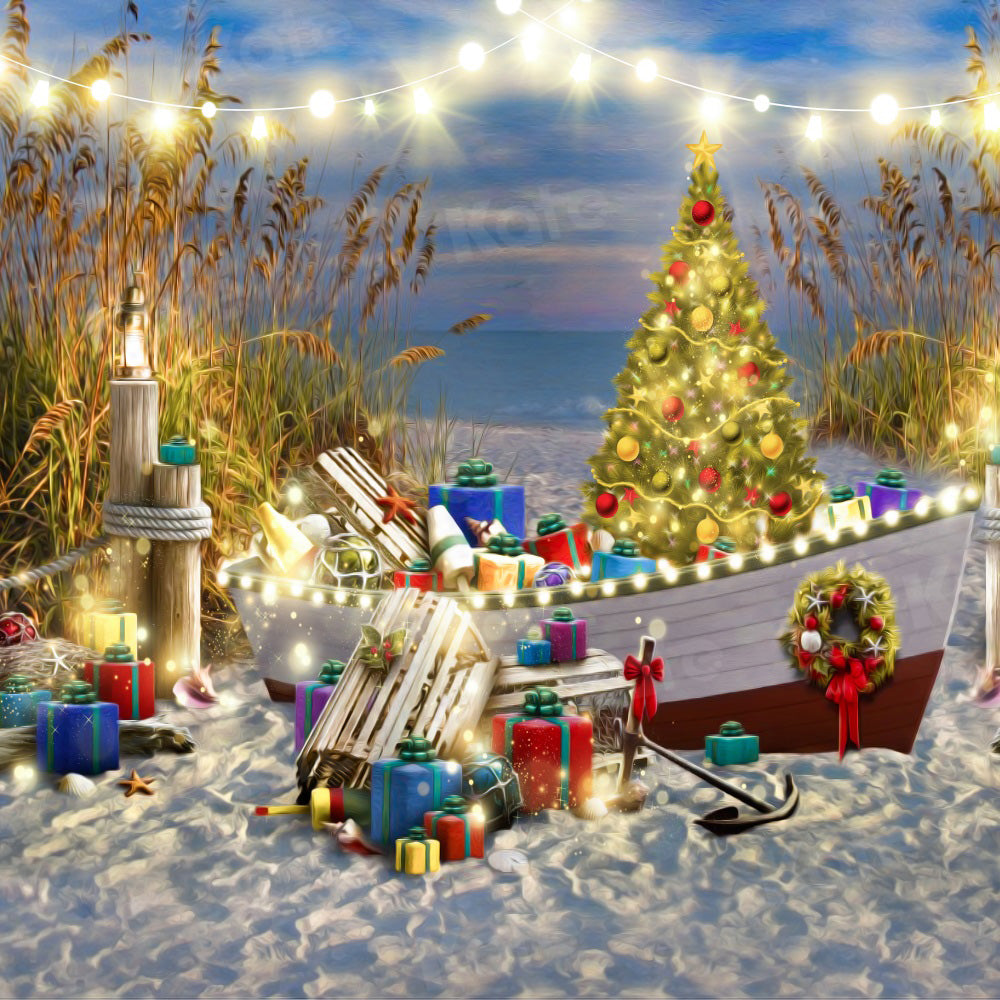 Kate Christmas Beach Backdrop Gift for Photography - Kate Backdrop AU